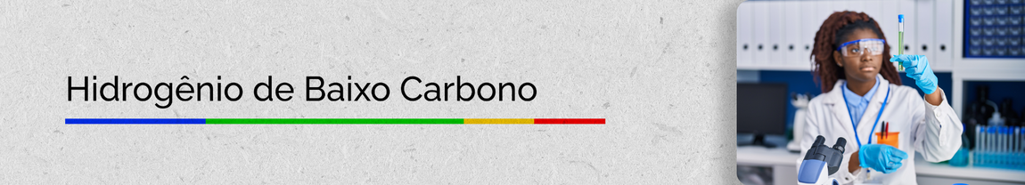 Banner - Hidrogênio de Baixa Emissão de Carbono