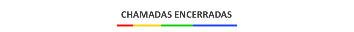 Banner "Chamadas encerradas"