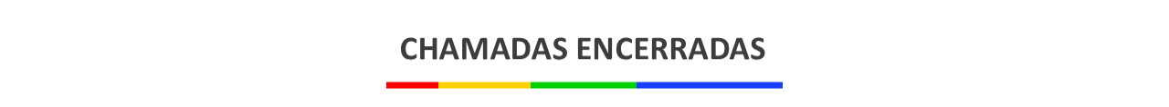 Banner "Chamadas encerradas"