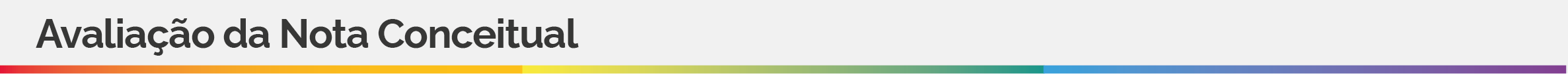 Avaliação da nota conceitual