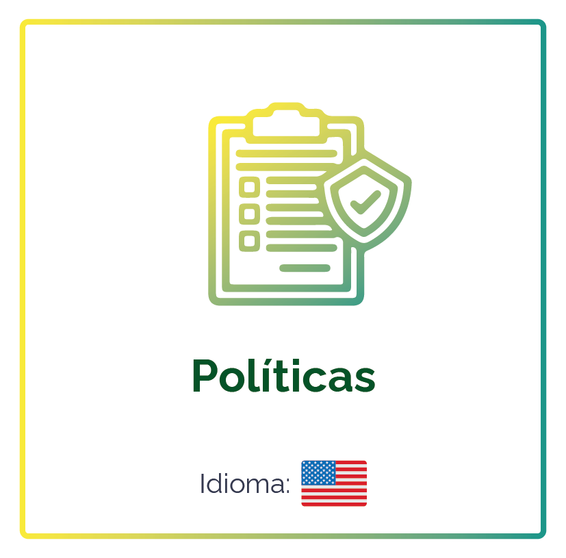 Botão "Políticas"
