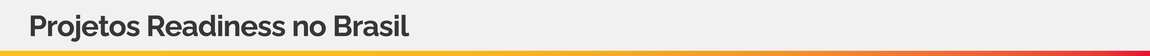 Faixa Projetos Readiness no Brasil - Página Projetos e programas