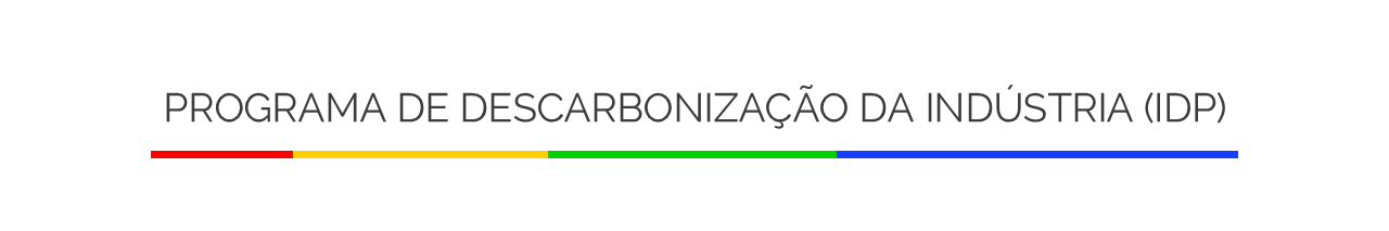 Banner "Programa de Descarbonização da Indústria"
