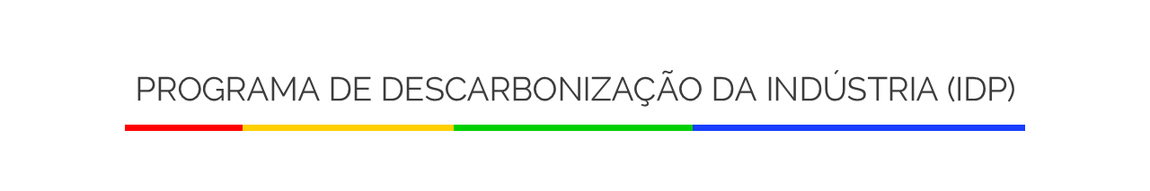 Banner "Programa de Descarbonização da Indústria"