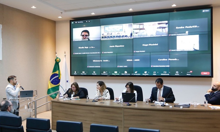 O Plano para a Transformação Ecológica foi debatido na sede do MMA e contou com presenças on-line de representantes do Mercosul Foto: Albino Oliveira