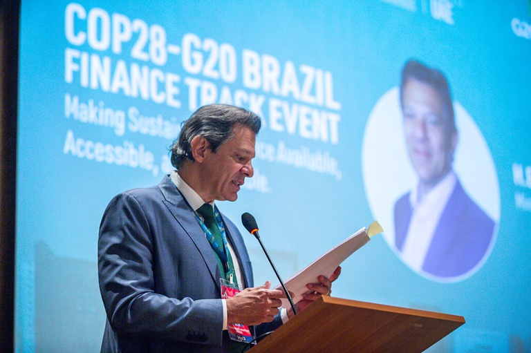 Fernando Haddad chamou atenção para a disparidade entre desenvolvidos e os emergentes em relação ao destino dos investimentos sustentáveis – Foto Diogo Zacarias