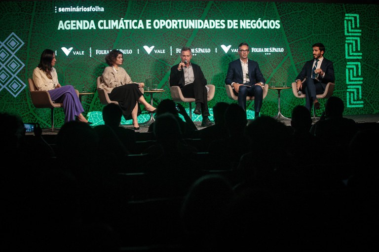 No seminário promovido pela Folha, o subsecretário Gustavo Henrique discorreu sobre o terceiro pilar da política econômica do MF: o Novo Brasil, Plano de Transformação Ecológica – Foto: Jardiel Carvalho/Folhapress