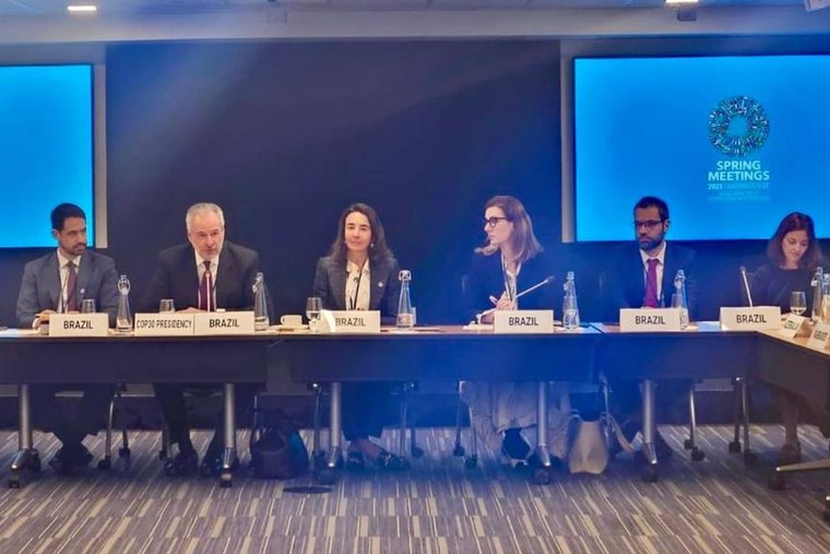 Representantes da Fazenda participam do encontro desta quarta-feira. “Não é só uma reunião técnica, estamos mobilizando recursos para enfrentar a crise climática”, definiu a secretária Rosito – Foto: Divulgação/MF