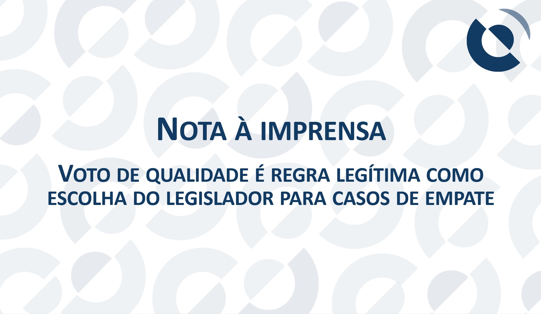 Nota à imprensa CRSFN
