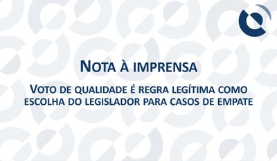 Nota à imprensa CRSFN
