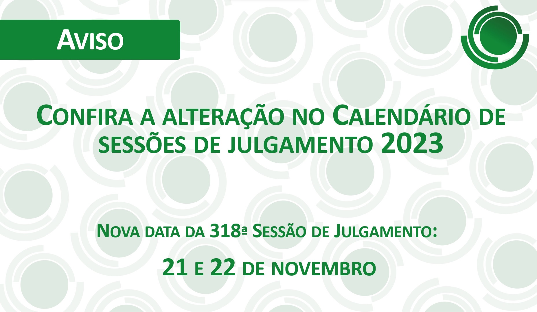 Alteração data 318 sessão CRSNSP