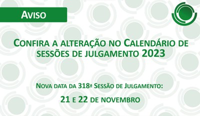 Alteração data 318 sessão CRSNSP