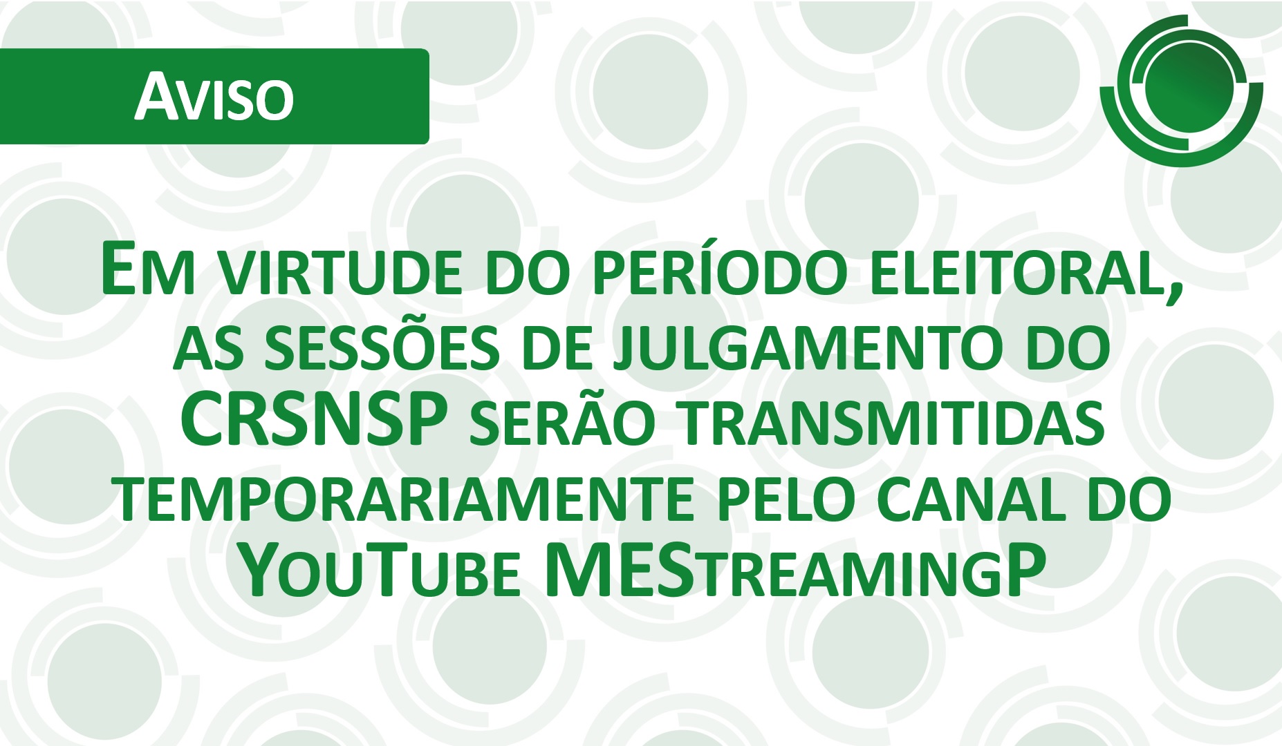 Comunicado CRSNSP - YouTube