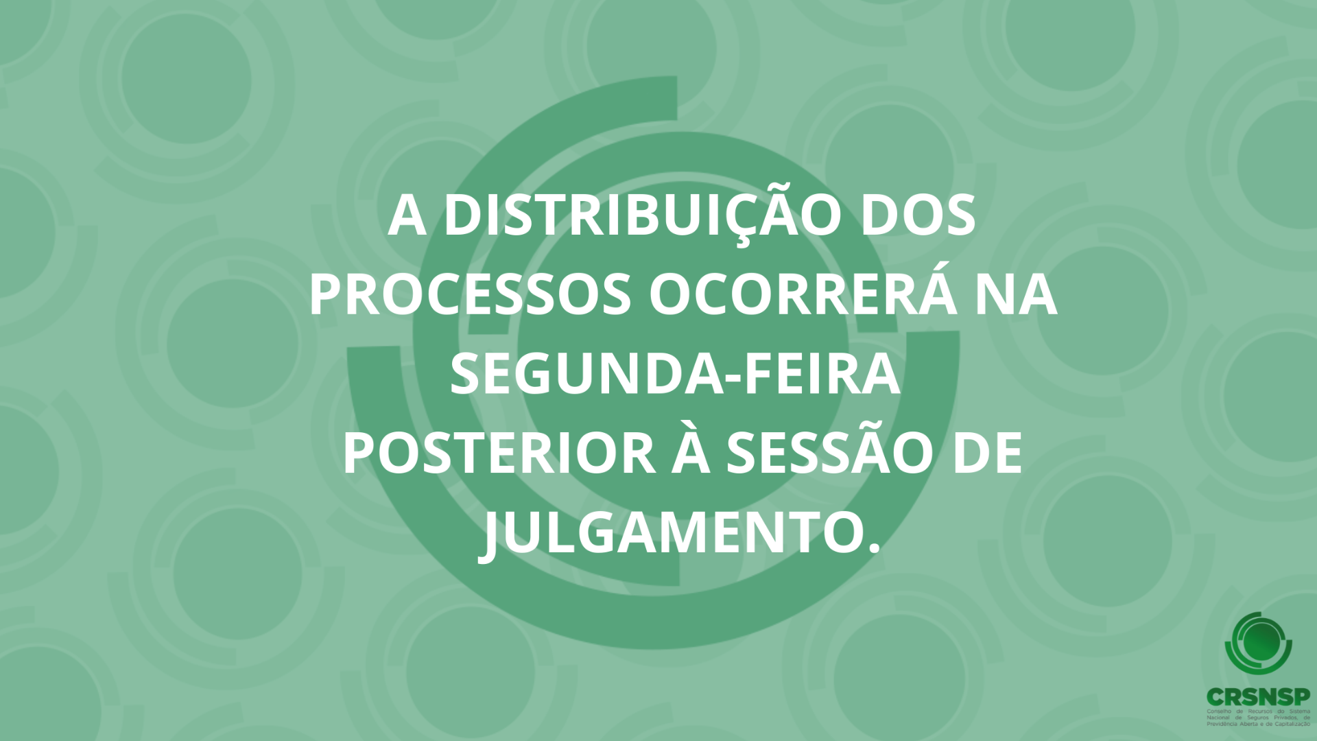 Distribuição CRSNSP