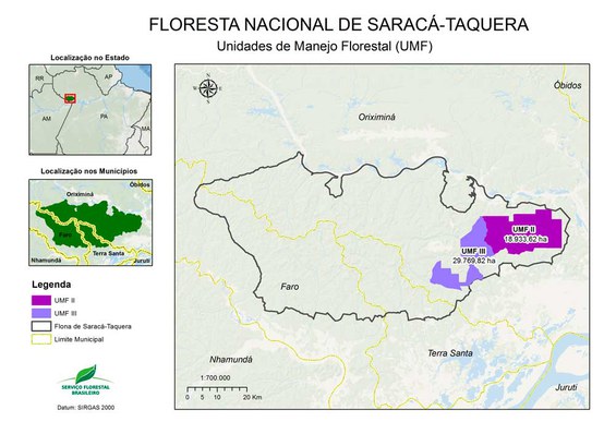 Mapa - Saracá-Taquera