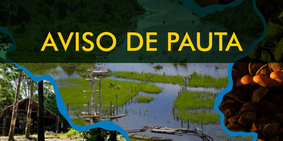 Imagem escrita aviso de pauta