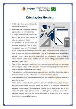 Orientações Gerais - Material Escolar