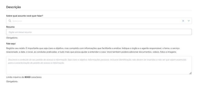 Passo a passo – Descrição