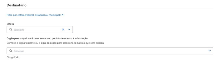 Passo a passo – Destinatário