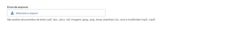 Passo a passo – Envio de arquivos