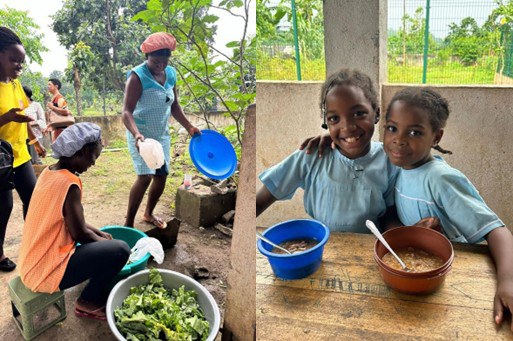 Ação in loco em São Tomé e Príncipe, África Central, com o apoio da WFP.