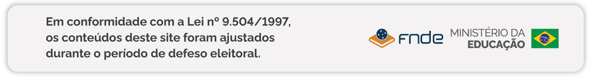 banner informativo sobre período de defeso eleitoral.