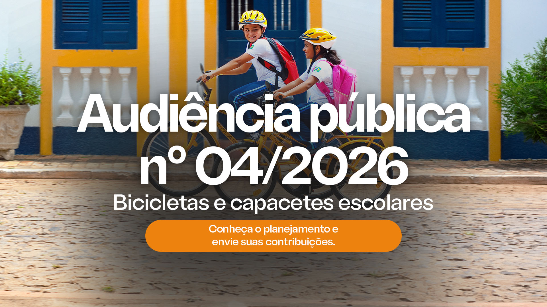 Audiência pública do FNDE planeja aquisição de bicicletas e capacetes escolares