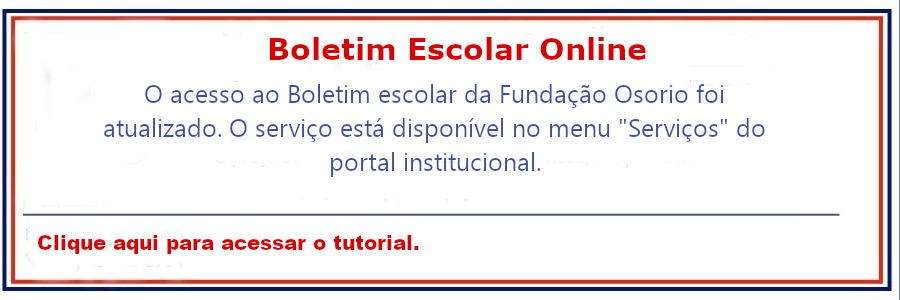 Baner com tutorial de como acessar o boletim escolar online.