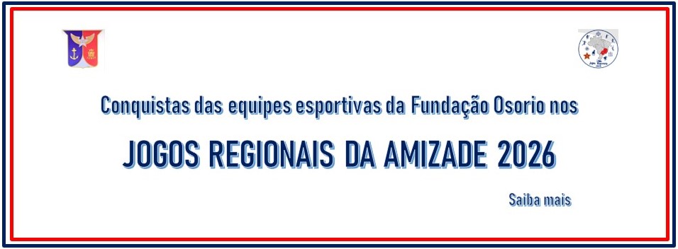 baner dos jogos regionais da Fundação Osório.