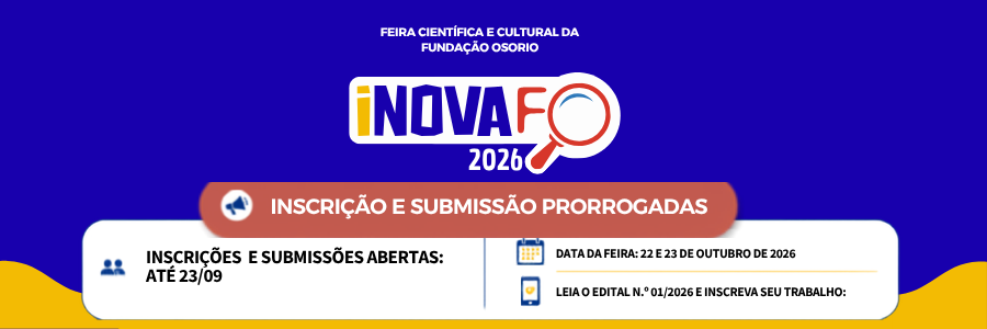 Banner de Prorrogação da Feira de Ciêncas da Fundação Osorio