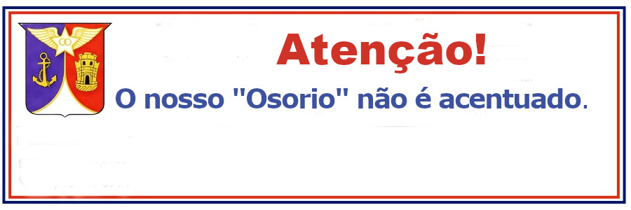 Aviso informando que 'Osorio' não é acentuado.
