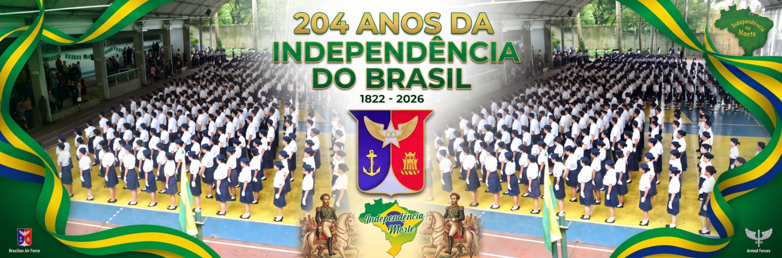 Banner dos 204 anos da Independencia do Brasil