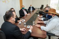 Presidente Marcelo Xavier recebe o deputado federal Nelson Barbudo