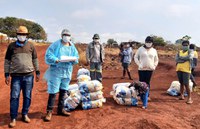 Funai distribui 15,4 mil cestas de alimentos para comunidades indígenas na região de Dourados (MS)