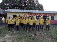 Funai e Ibama levam curso de formação de brigada de incêndio para indígenas de Roraima