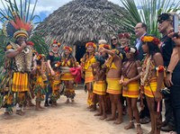 No Mato Grosso, presidente da Funai participa de inauguração de casa tradicional-contemporânea da etnia Paresi