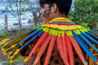 A pintura e o traje tradicional fortalecem a identidade da etnia Haliti-Paresi