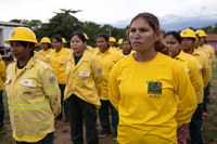 Indígenas da etnia Apinajé formam a segunda brigada voluntária feminina do Brasil