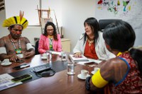 Delegação de lideranças Kayapó apresenta demandas prioritárias à Presidência da Funai em Brasília