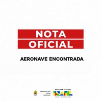 Nota da Funai - Aeronave encontrada