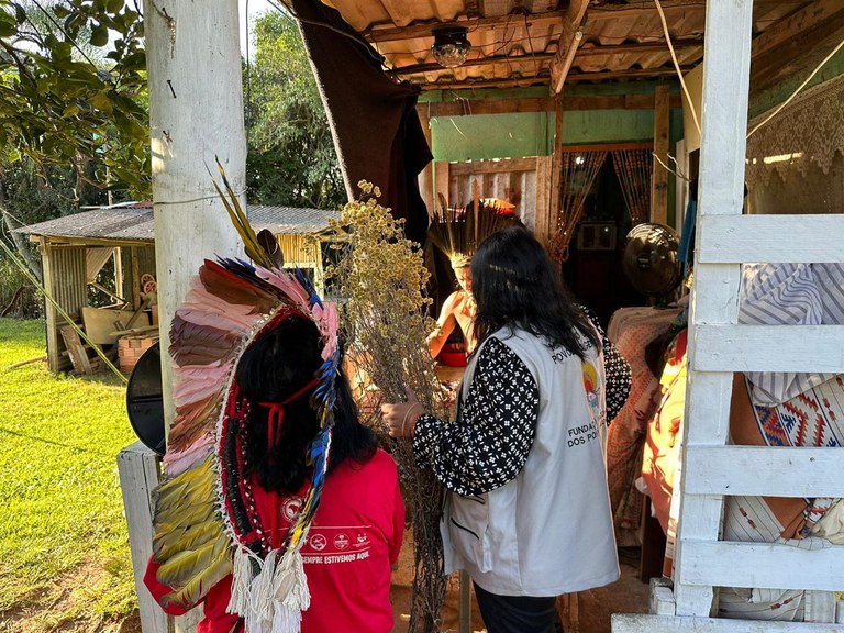 Chuvas no RS - Visita na aldeia Polidoro, em Porto Alegre, onde vivem indígenas Charruas - Foto Divulgação Funai (4).jpeg