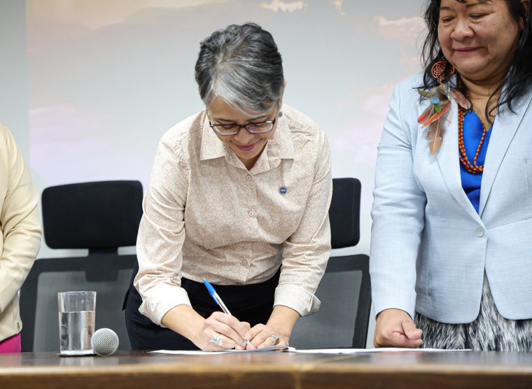 03.07.24 - Assinatura do Termo de Adesão do Dimensionamento da Força de Trabalho - DFT - com o MGI (20) - Foto Lohana Chaves ok.jpg