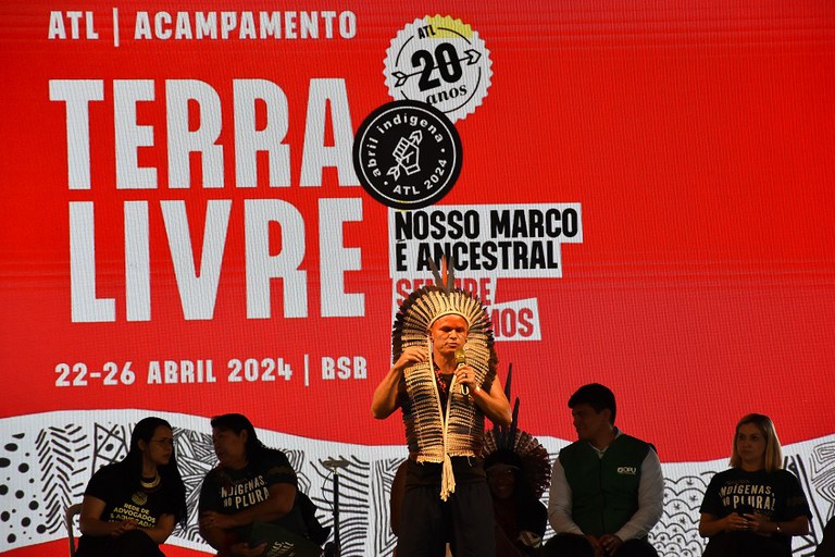 Funai reafirma posicionamento contra o Marco Temporal em debate no Acampamento Terra Livre  - Foto José Rui Gavião (1).jpg