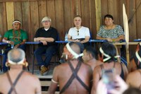Funai acompanha visita dos presidentes do STF e do STJ à Terra Indígena Vale do Javari, no Amazonas