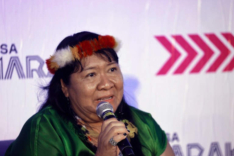 FOTO 1 - 12.11.2025 - COP30 -Mulheres pela Terra e pelo Clima - Casa Maraka @ Mayra Wapichana_FUNAI (17).JPG