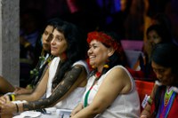 Mulheres indígenas compartilham trajetórias e seu protagonismo em defesa da Terra durante a COP30