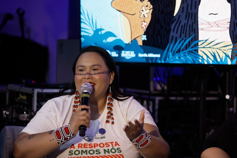 FOTO 5 - 12.11.2025 - COP30 -Mulheres pela Terra e pelo Clima - Casa Maraka @ Mayra Wapichana_FUNAI (10).JPG