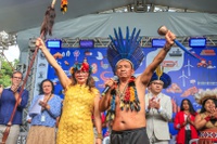 Durante o ATL, Lucia Alberta Baré é empossada como nova presidenta da Funai e assina novos atos administrativos