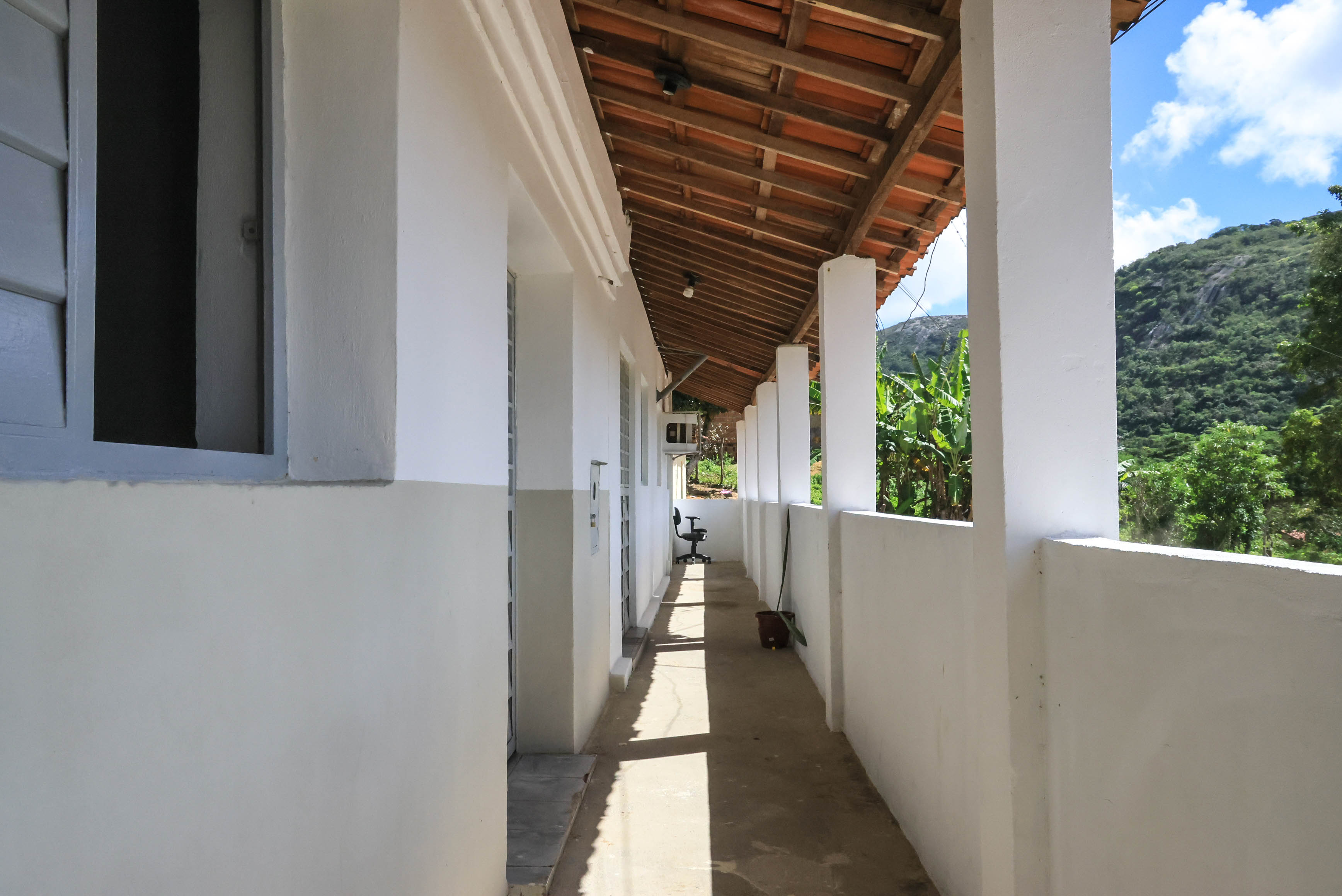 Entrada reformada do antigo posto ind´ígena da Funai