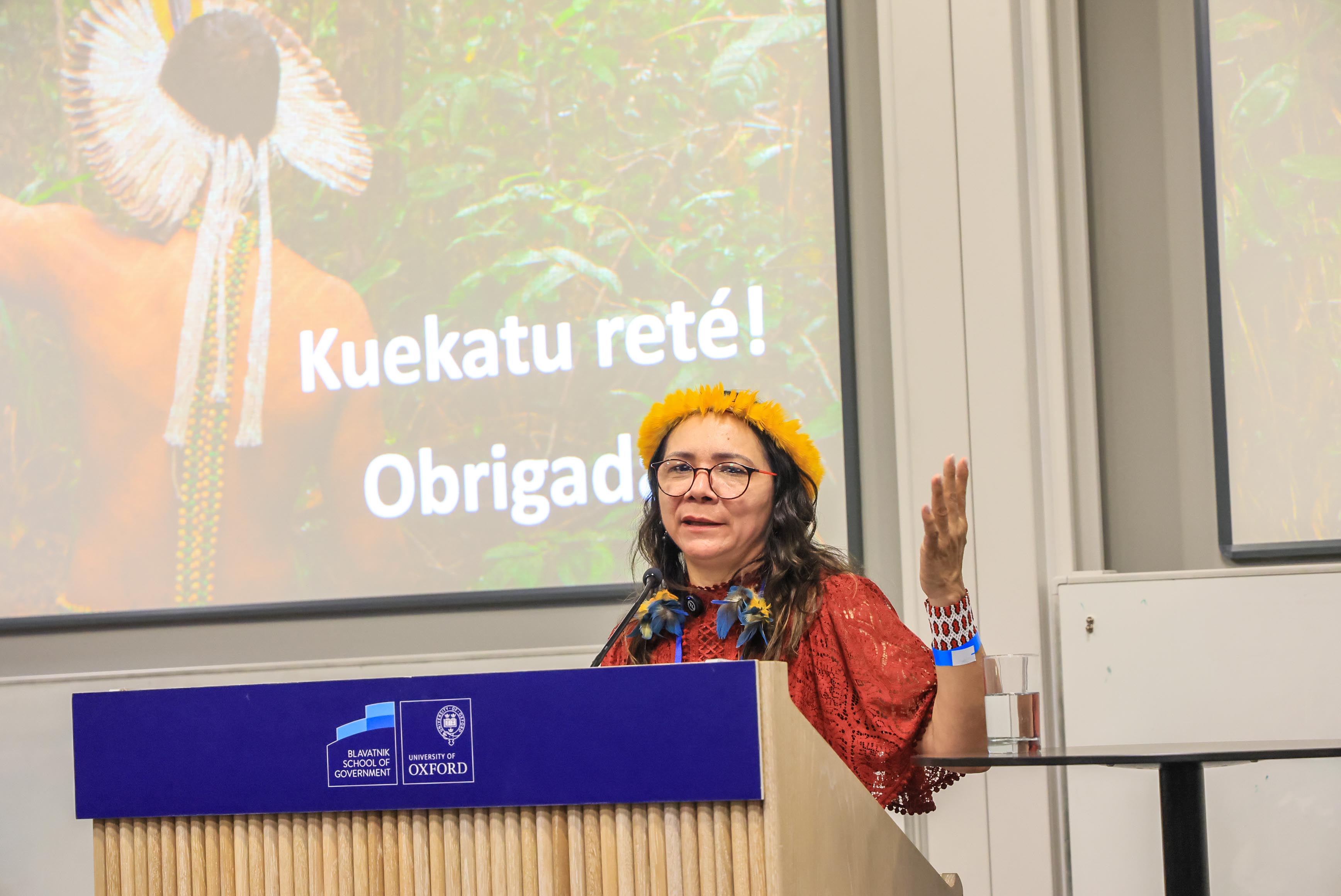 Imagem da Presidenta da Funai Lucia Alberta Baré